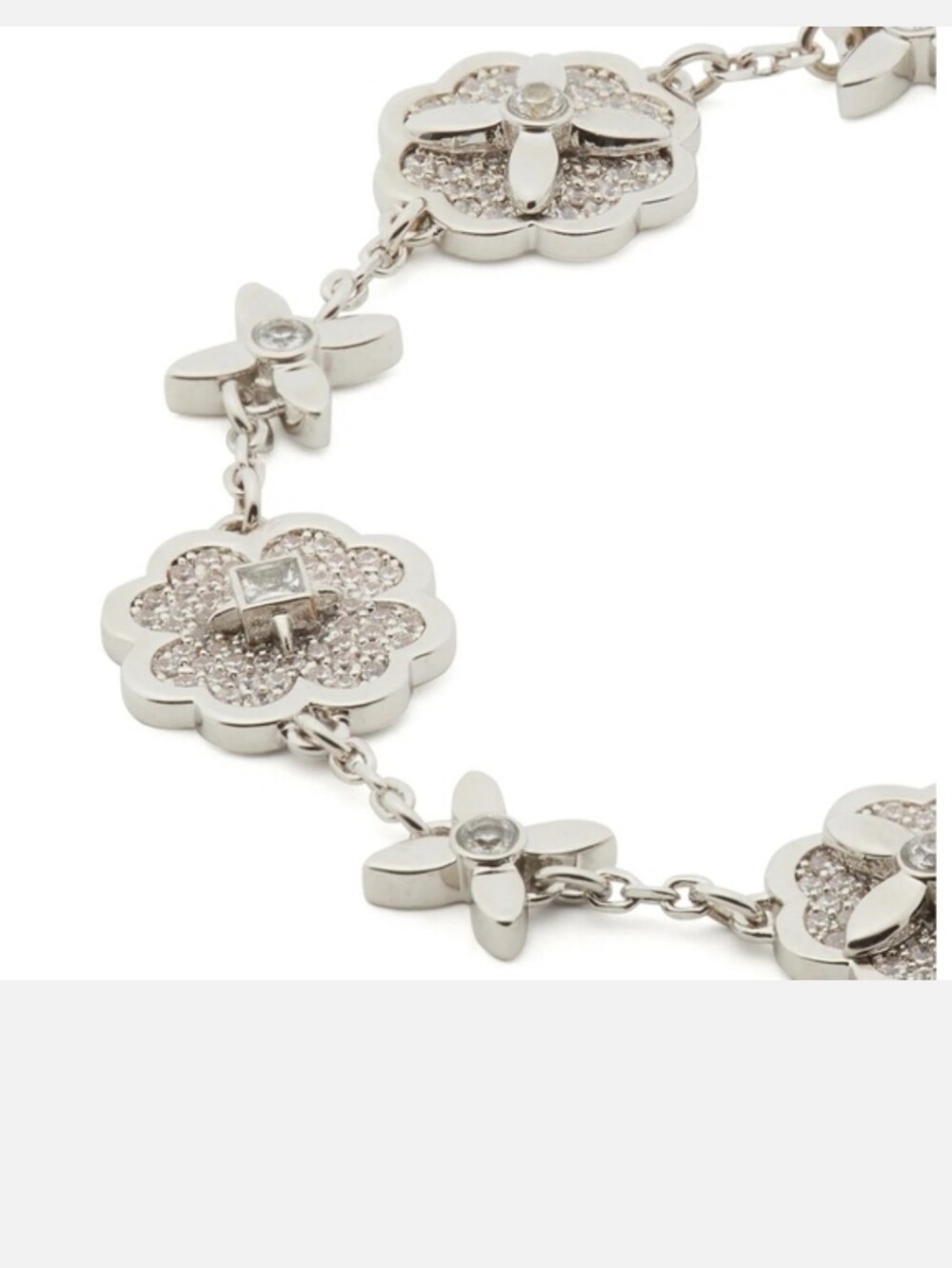 Kate Spade Kate Spade Heritage Bloom Silver Bracelet Nwt